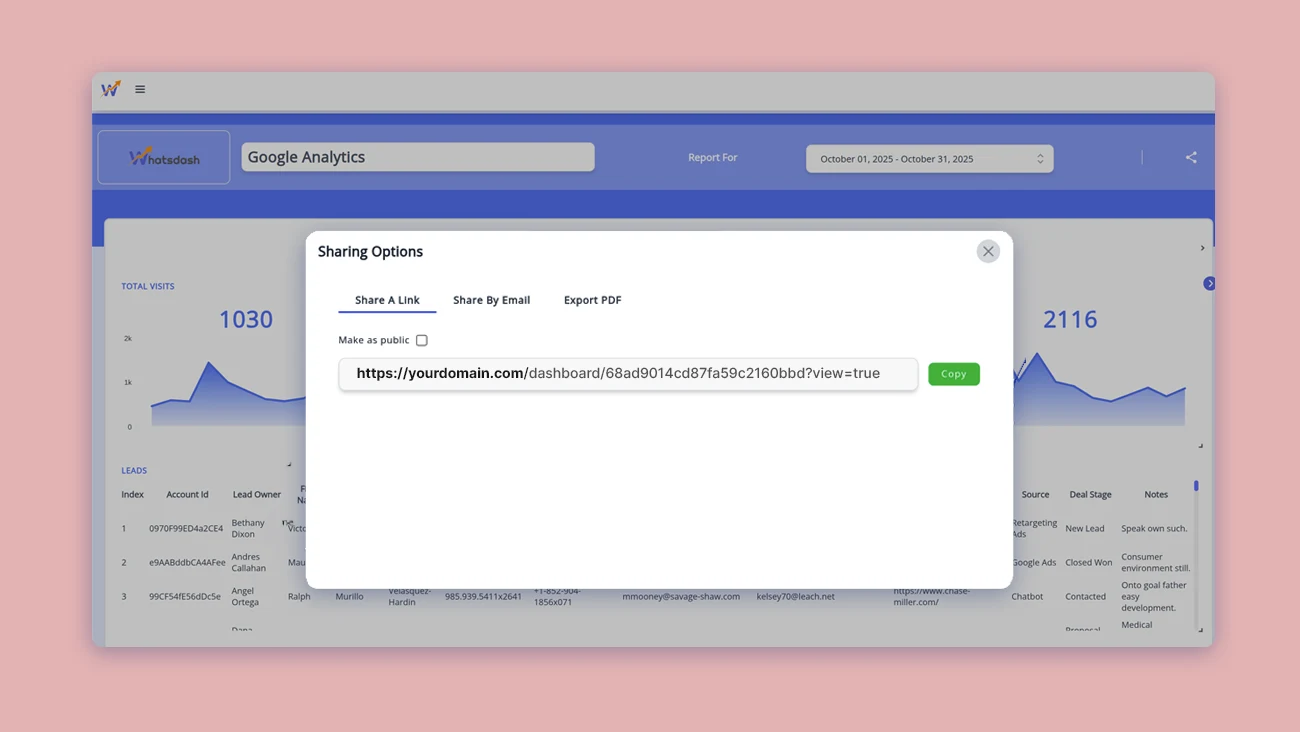 Showcase Dashboards on Your Brand’s Domain