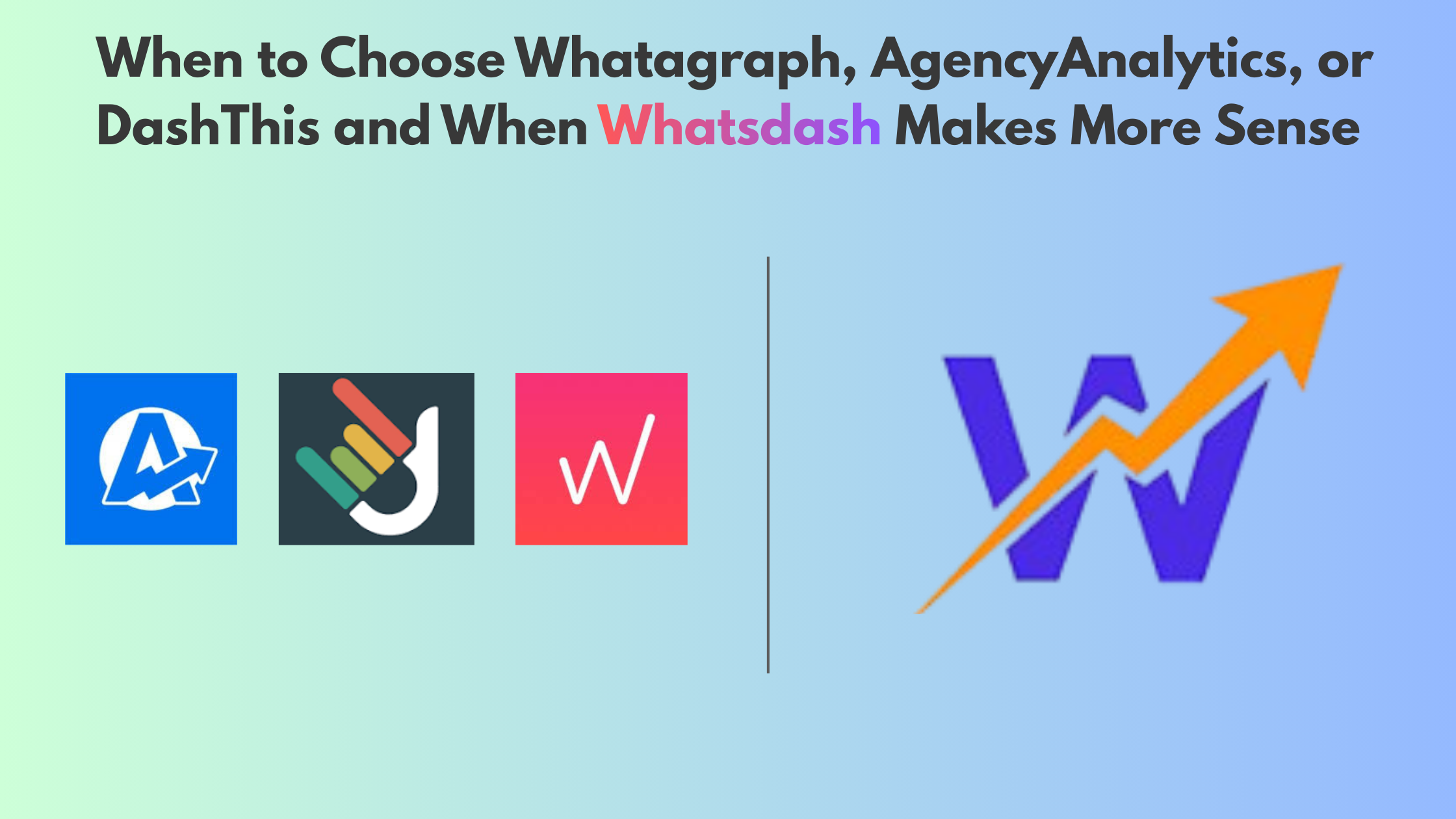 Marketing reporting dashboard comparison