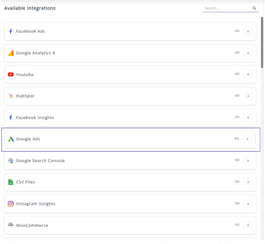 Google Ads Integration